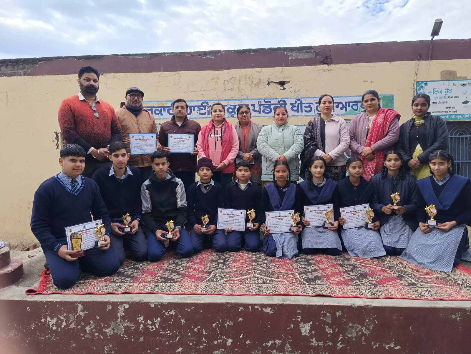 Dhruv Chauhan of Pandori Beet secured third place in the district level science exhibition.